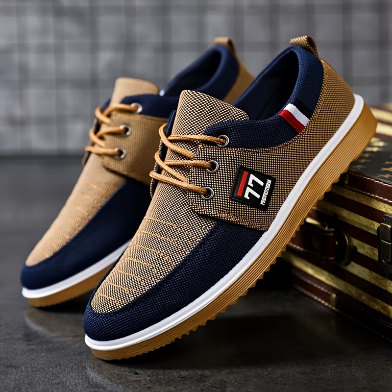 Knit Fabric Lace Up Sneakers - Новая модная коллекция мужской обуви: повседневные