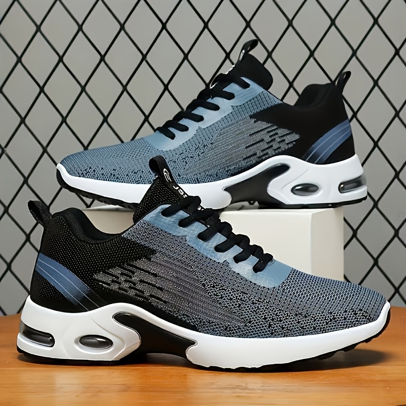 Shock Absorbing Gym Trainers - Мужские дышащие кроссовки из тканой сетки,