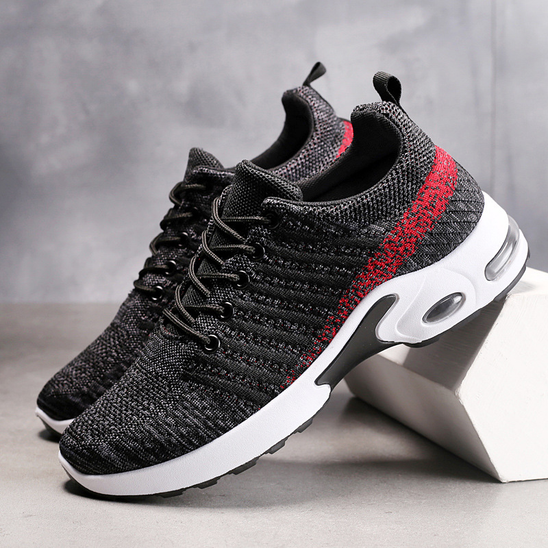 Мужские кроссовки Вязаная обув – обзор и цена Knit Fabric Lace Up Sneakers